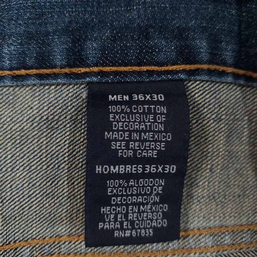 Nautica‎ Jeans Mens 36x30 Blue Medium Wash Regular Straight Denim Pants Casual